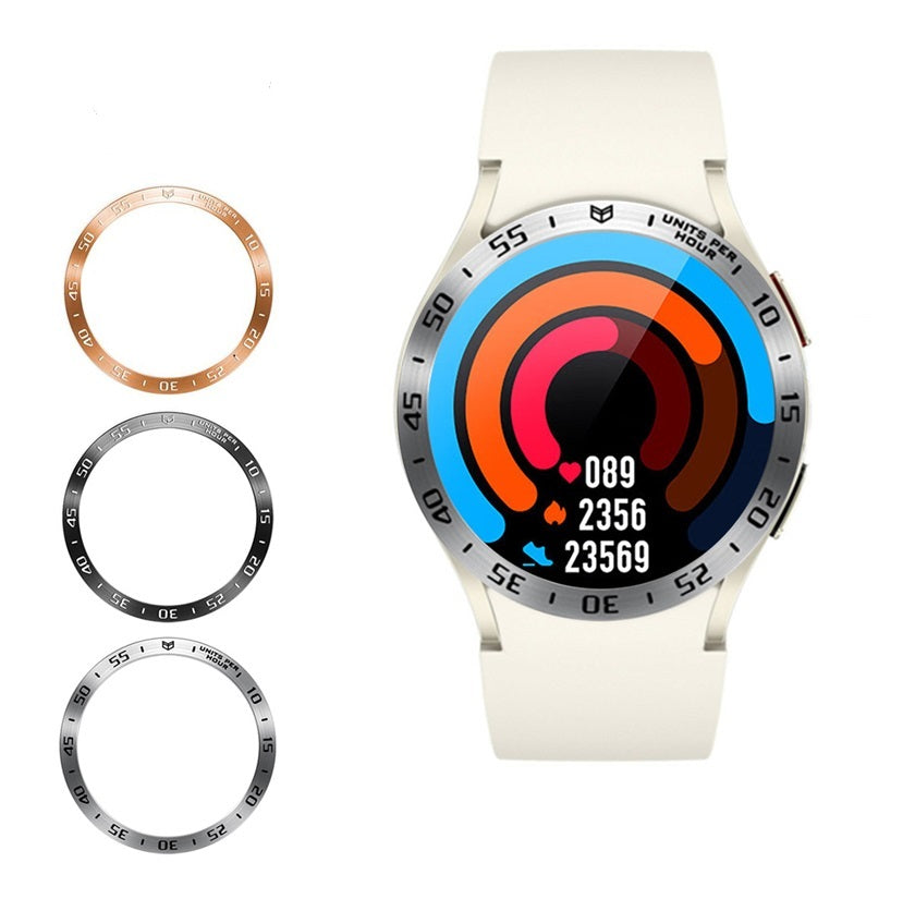 GalaxyWatch640mm44mmWatch6Classic43mm47mmベゼルリング保護カバーベゼルリングフレームステンレス製バンパーカスタム保護フレームメタリック